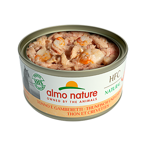 Centralisere fup Link Almo Nature Natural - Tuna & Shrimps Wet Cat Food- 70g • Paw Central